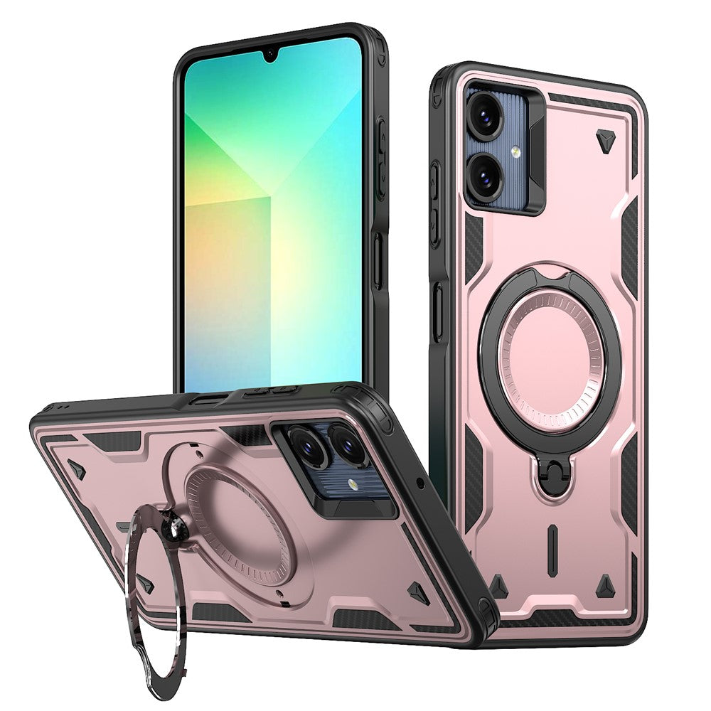 Samsung Galaxy A08 5G / A08 4G / A07 4G / A07s 4G Magnetiskt Skal Militärt Skyddande PC + TPU Stativ mobilskal