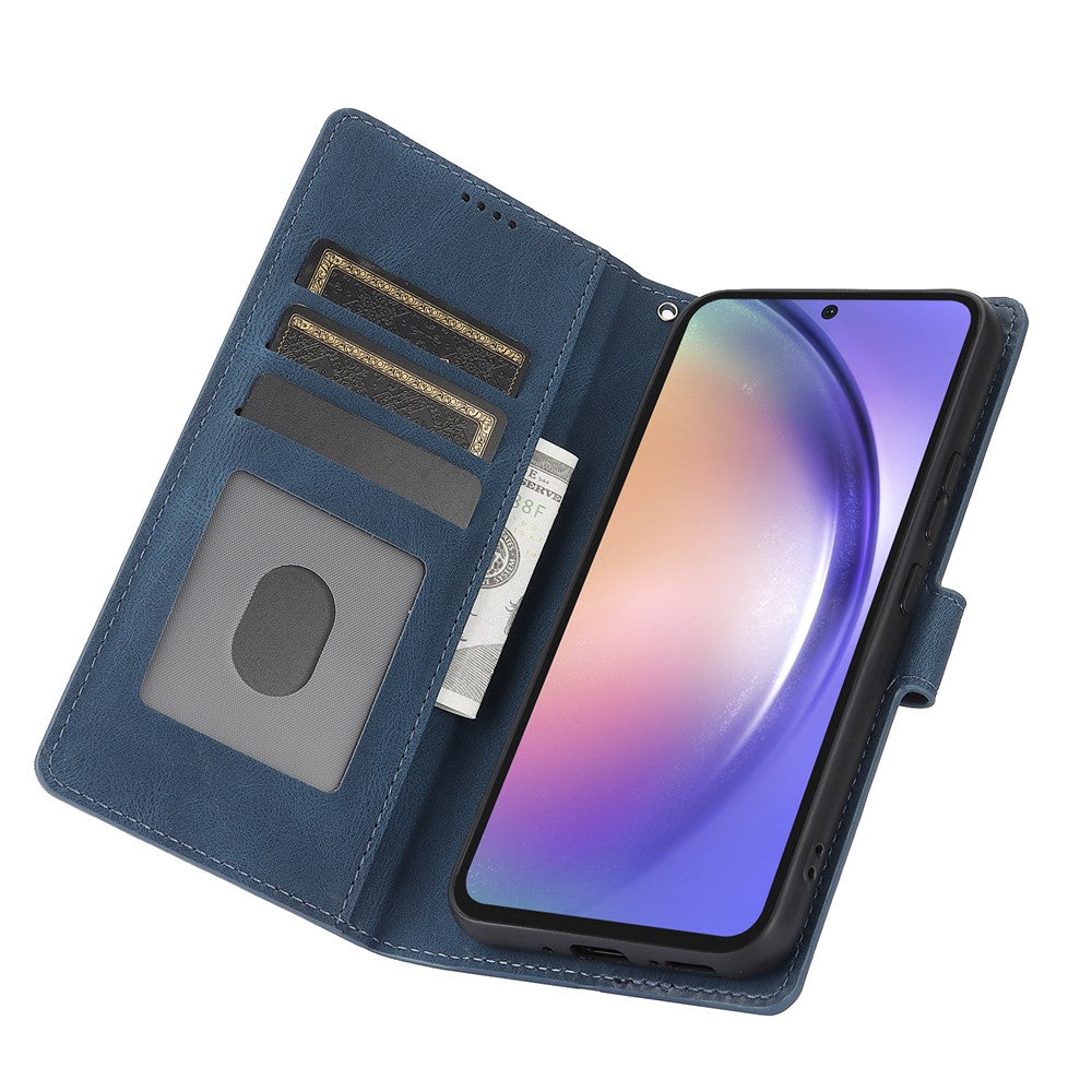 Samsung Galaxy A37 5G / A56 5G / A36 5G skal PU-lädermobilskal med plånboksställ