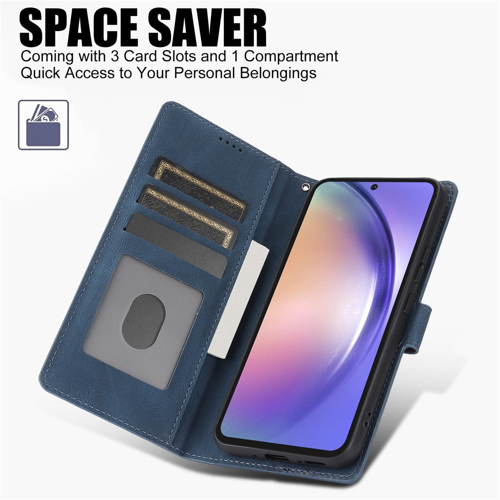 For Samsung Galaxy A37 5G / A56 5G / A36 5G Case PU Leather Phone Cover with Wallet Stand