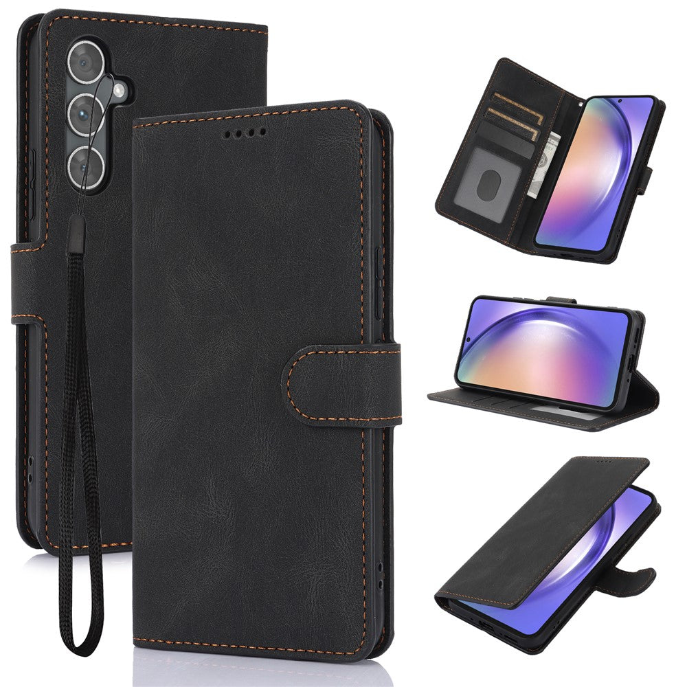 For Samsung Galaxy A37 5G / A56 5G / A36 5G Case PU Leather Phone Cover with Wallet Stand