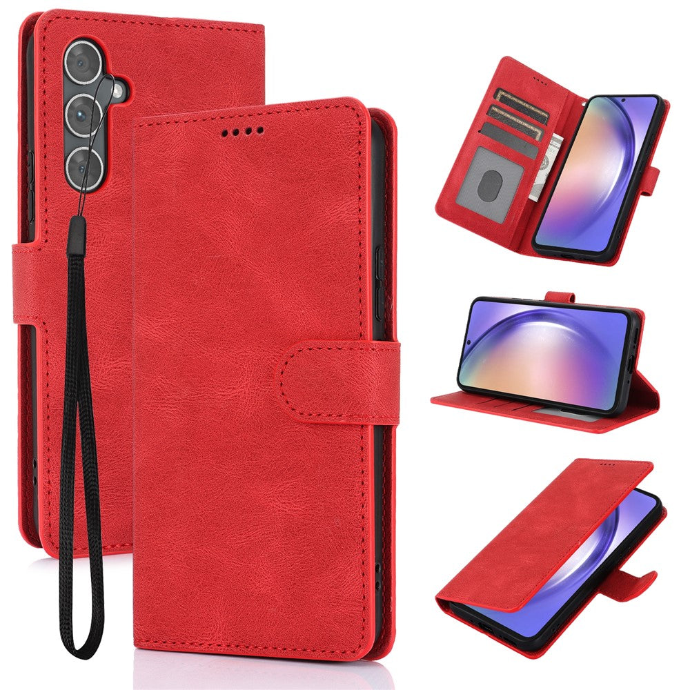 For Samsung Galaxy A37 5G / A56 5G / A36 5G Case PU Leather Phone Cover with Wallet Stand