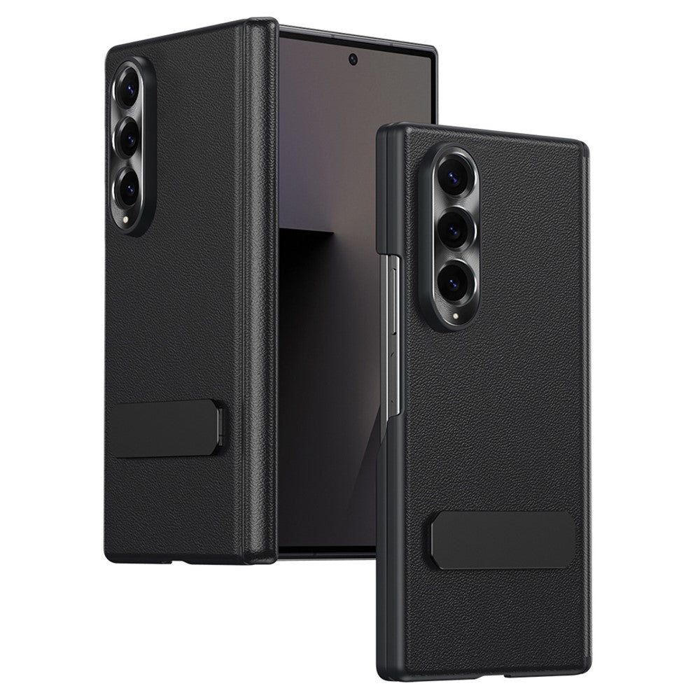For Samsung Galaxy Z Fold4 5G Case Foldable Kickstand Leather Anti-Drop Phone Protective Cover