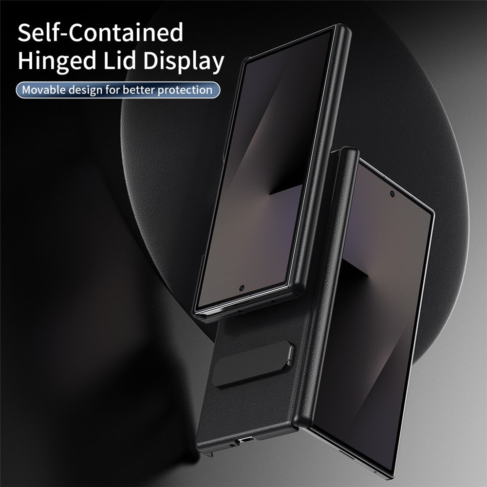 For Samsung Galaxy Z Fold4 5G Case Foldable Kickstand Leather Anti-Drop Phone Protective Cover