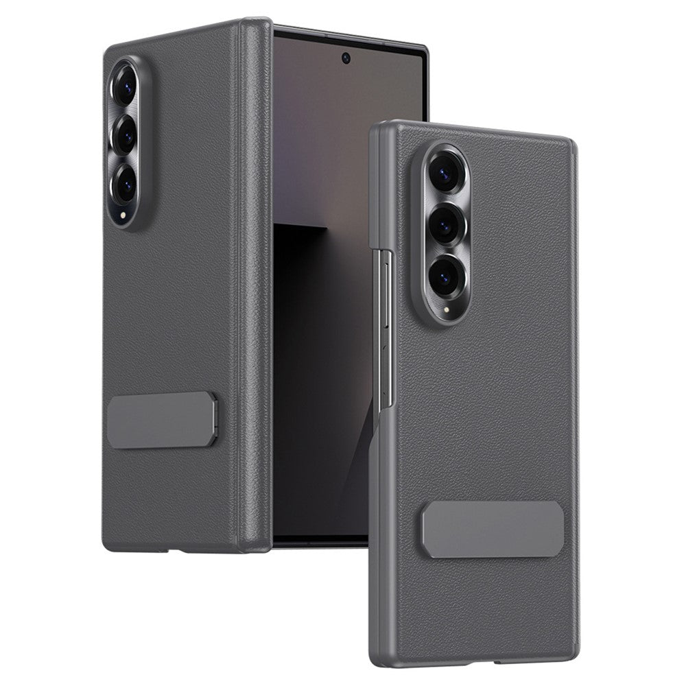 For Samsung Galaxy Z Fold4 5G Case Foldable Kickstand Leather Anti-Drop Phone Protective Cover