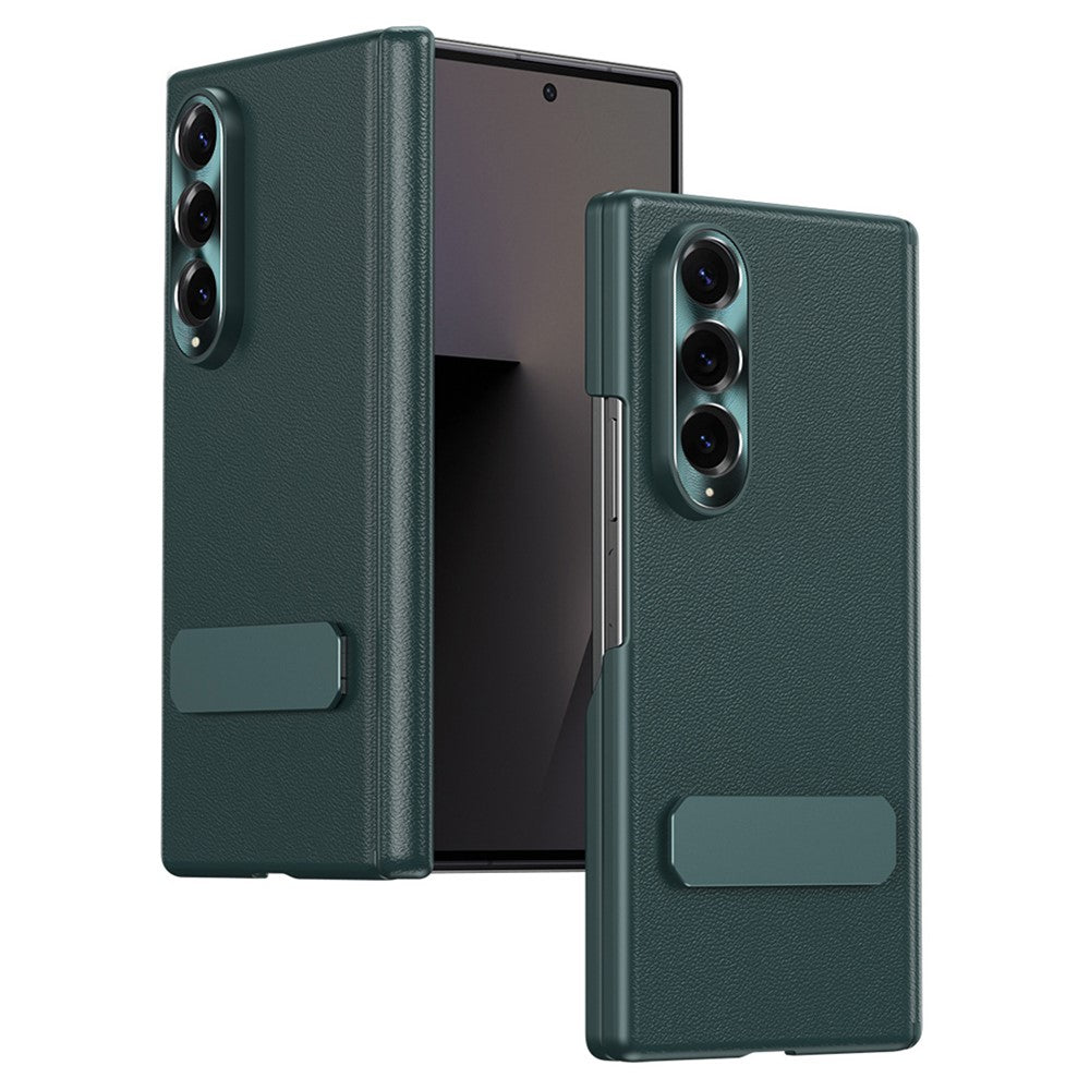 For Samsung Galaxy Z Fold4 5G Case Foldable Kickstand Leather Anti-Drop Phone Protective Cover