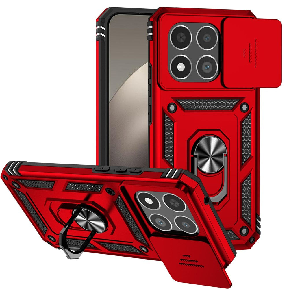 For Xiaomi 15T Case PC + TPU Phone Cover with Lens Protection Kickstand