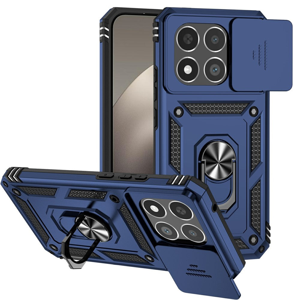 For Xiaomi 15T Case PC + TPU Phone Cover with Lens Protection Kickstand