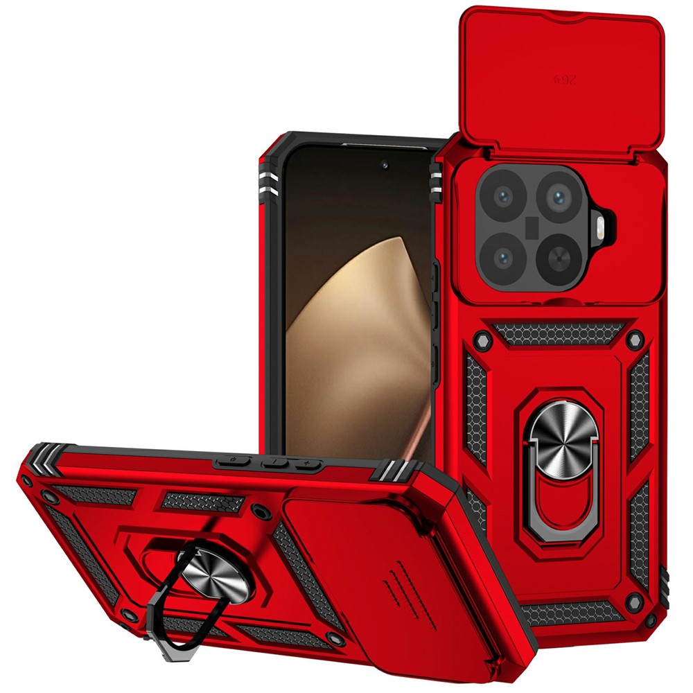 For Xiaomi 15T Pro Case PC + TPU Phone Cover with Lens Protection Kickstand