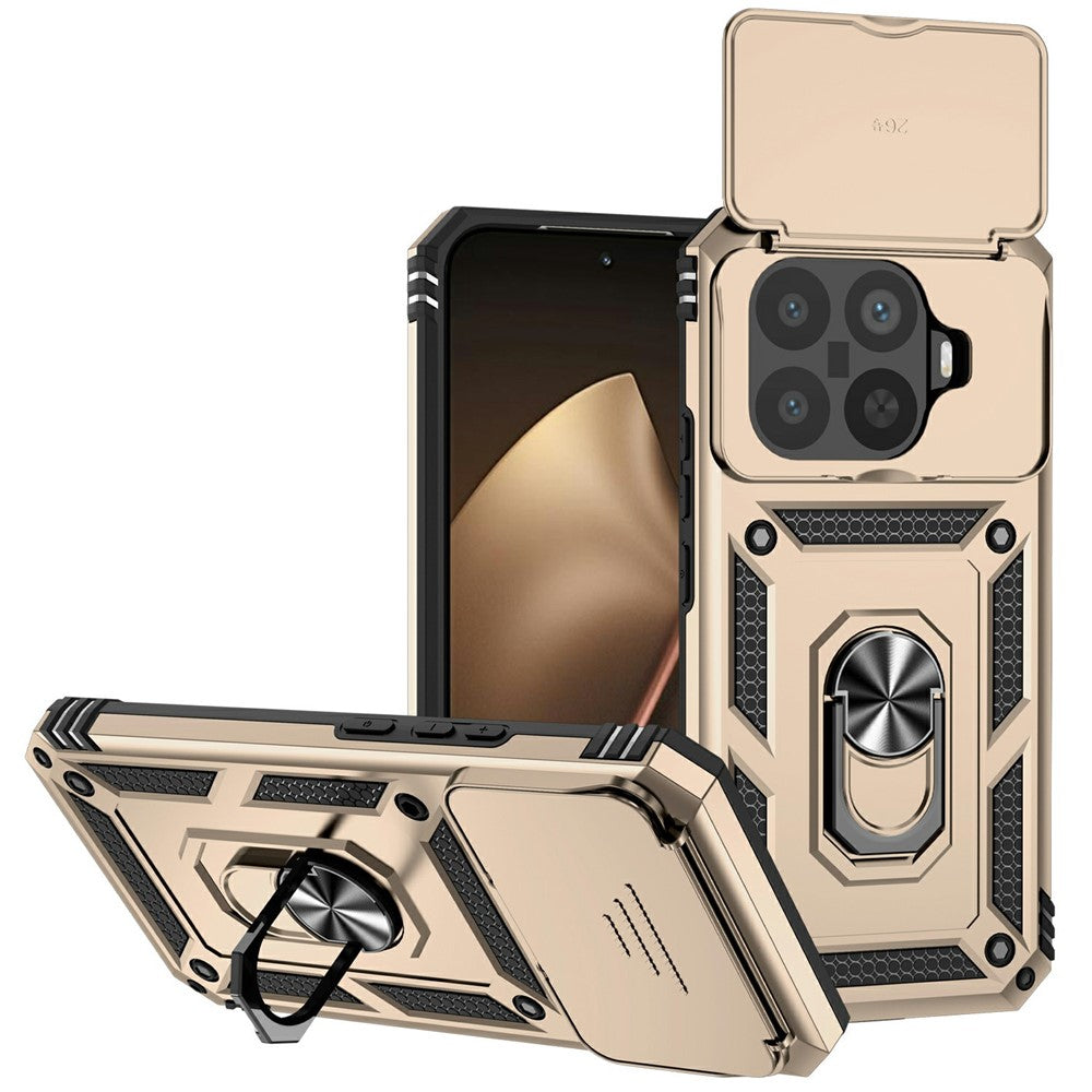 Xiaomi 15T Pro-skal PC + TPU-mobilskydd med linsskyddsstativ