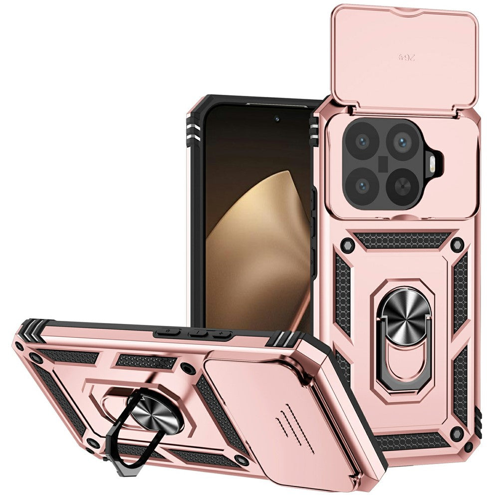 For Xiaomi 15T Pro Case PC + TPU Phone Cover with Lens Protection Kickstand