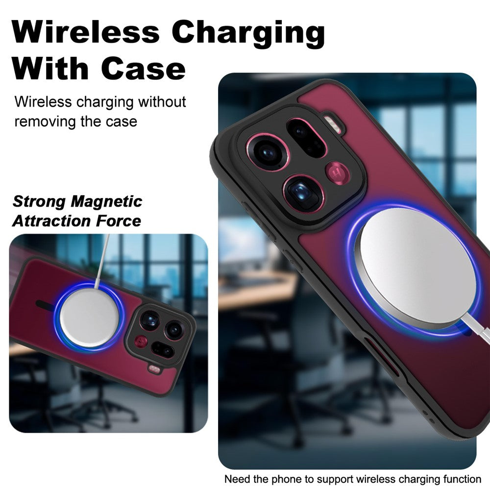 IMAK UX-9B For Oppo Find X9 Pro 5G Magnetic Case PC TPU Matte Mobile Phone Cover