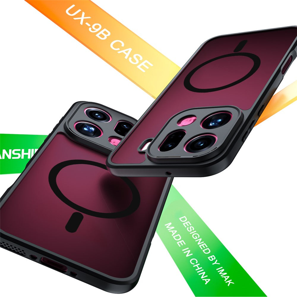 IMAK UX-9B For Oppo Find X9 Pro 5G Magnetic Case PC TPU Matte Mobile Phone Cover
