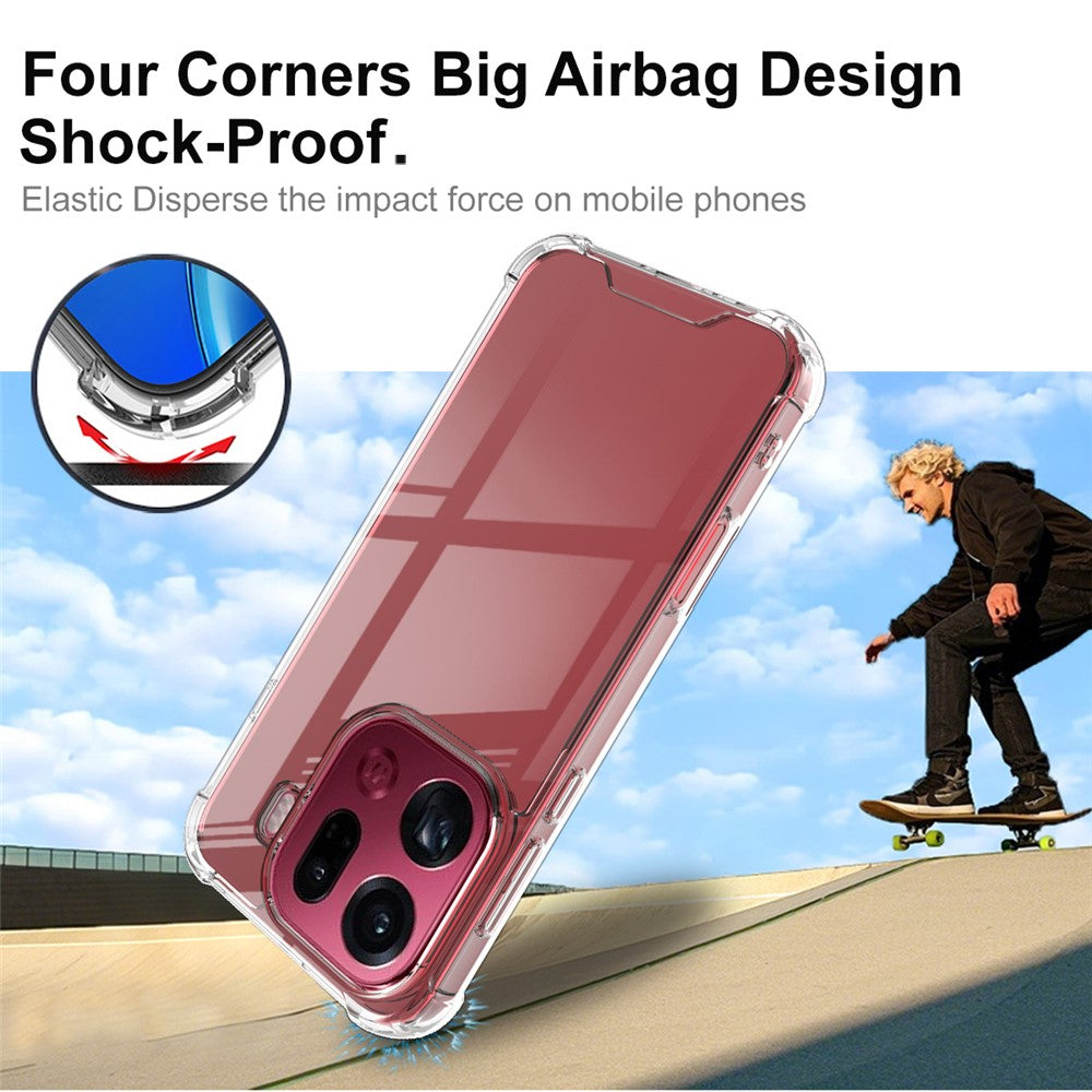 IMAK For Oppo Find X9 Pro 5G Case PC + TPU Shockproof Clear Phone Cover