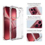 IMAK For Oppo Find X9 Pro 5G Case PC + TPU Shockproof Clear Phone Cover