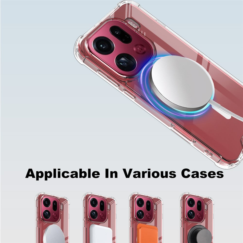IMAK For Oppo Find X9 Pro 5G Magnetic Case Shockproof PC TPU Clear Phone Cover