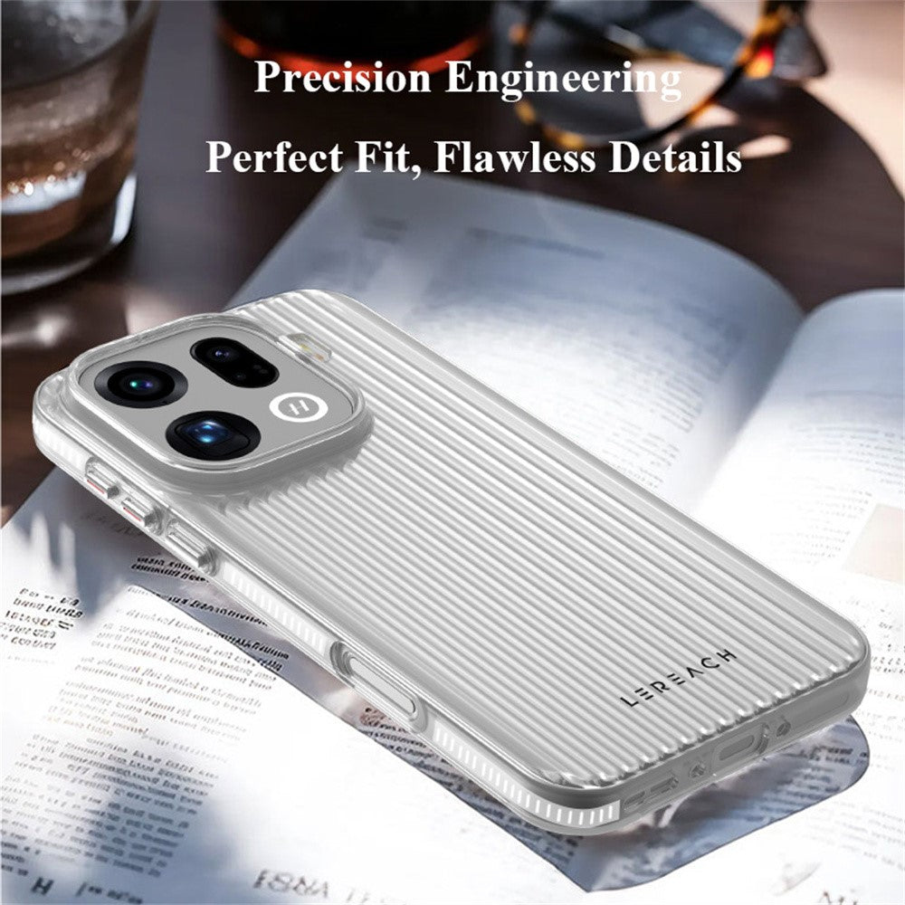 LEREACH TOC Series for Oppo Find X9 5G Case Flowing Grid PC Phone Cover