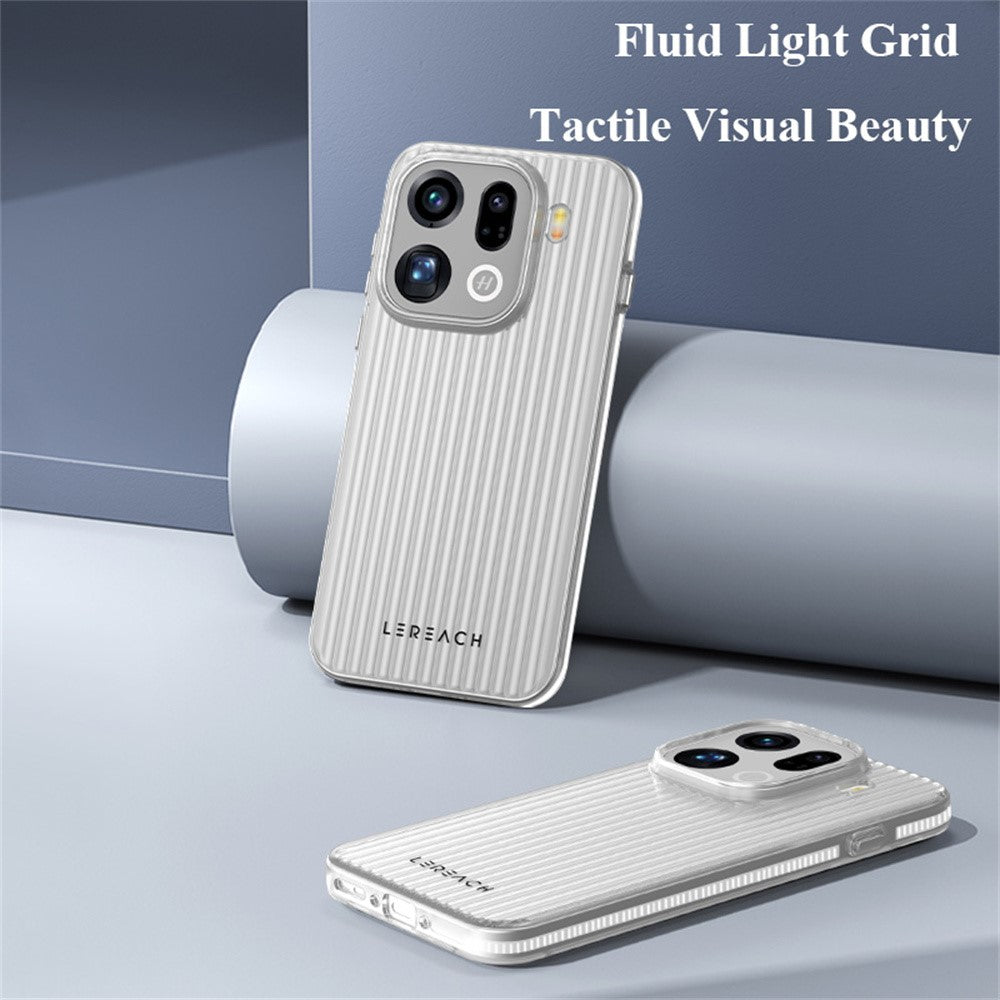 LEREACH TOC Series for Oppo Find X9 5G Case Flowing Grid PC Phone Cover
