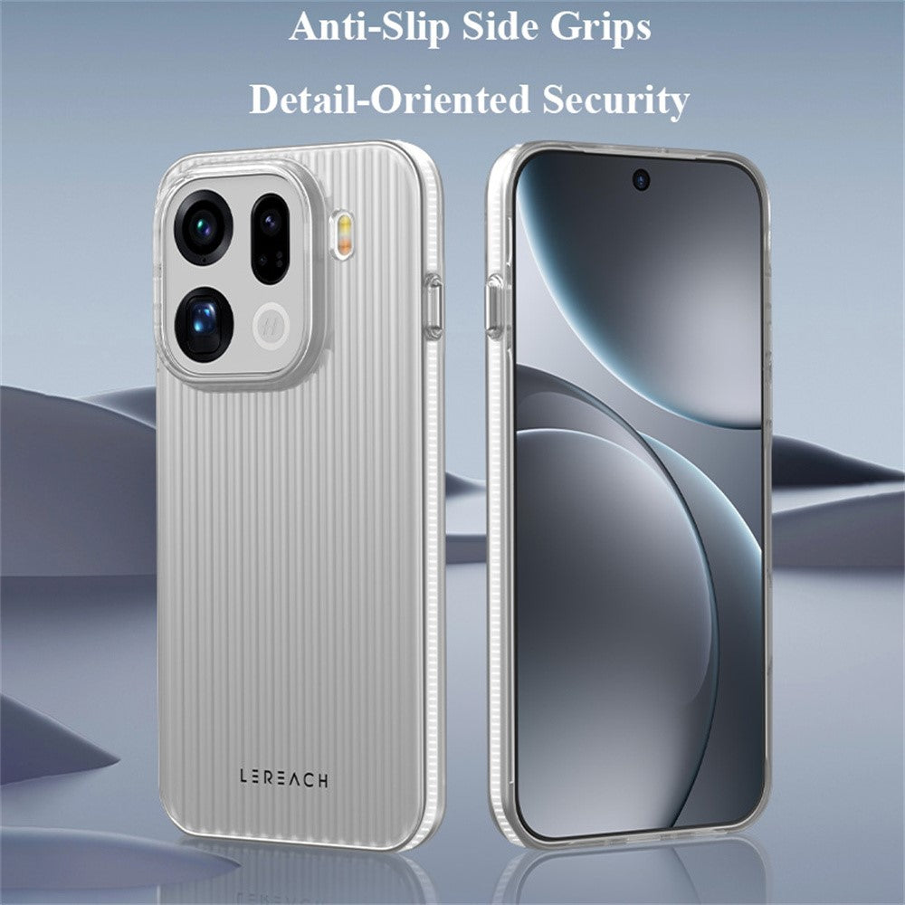 LEREACH TOC Series for Oppo Find X9 5G Case Flowing Grid PC Phone Cover