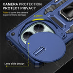 For Xiaomi Redmi Note 14 Pro 4G  /  5G Case Kickstand Slide Lens Lid PC + TPU Drop-Proof Phone Cover
