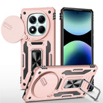 For Xiaomi Redmi Note 14 Pro 4G  /  5G Case Kickstand Slide Lens Lid PC + TPU Drop-Proof Phone Cover