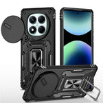 For Xiaomi Redmi Note 14 Pro 4G  /  5G Case Kickstand Slide Lens Lid PC + TPU Drop-Proof Phone Cover