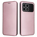 Phone Case For Xiaomi Redmi K90 5G  /  Poco F8  Pro Carbon Fiber Texture Drop-Proof PU Leather Phone Cover
