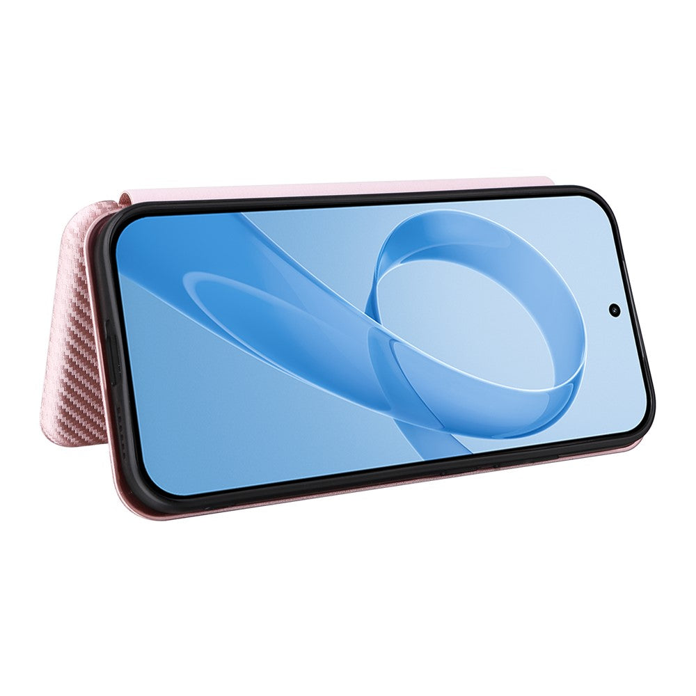Phone Case For Xiaomi Redmi K90 5G  /  Poco F8  Pro Carbon Fiber Texture Drop-Proof PU Leather Phone Cover