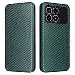 Phone Case For Xiaomi Redmi K90 5G  /  Poco F8  Pro Carbon Fiber Texture Drop-Proof PU Leather Phone Cover