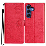 Samsung Galaxy S26+ Plånboksfodral Läderflik med Fjärilstryck och Rem
