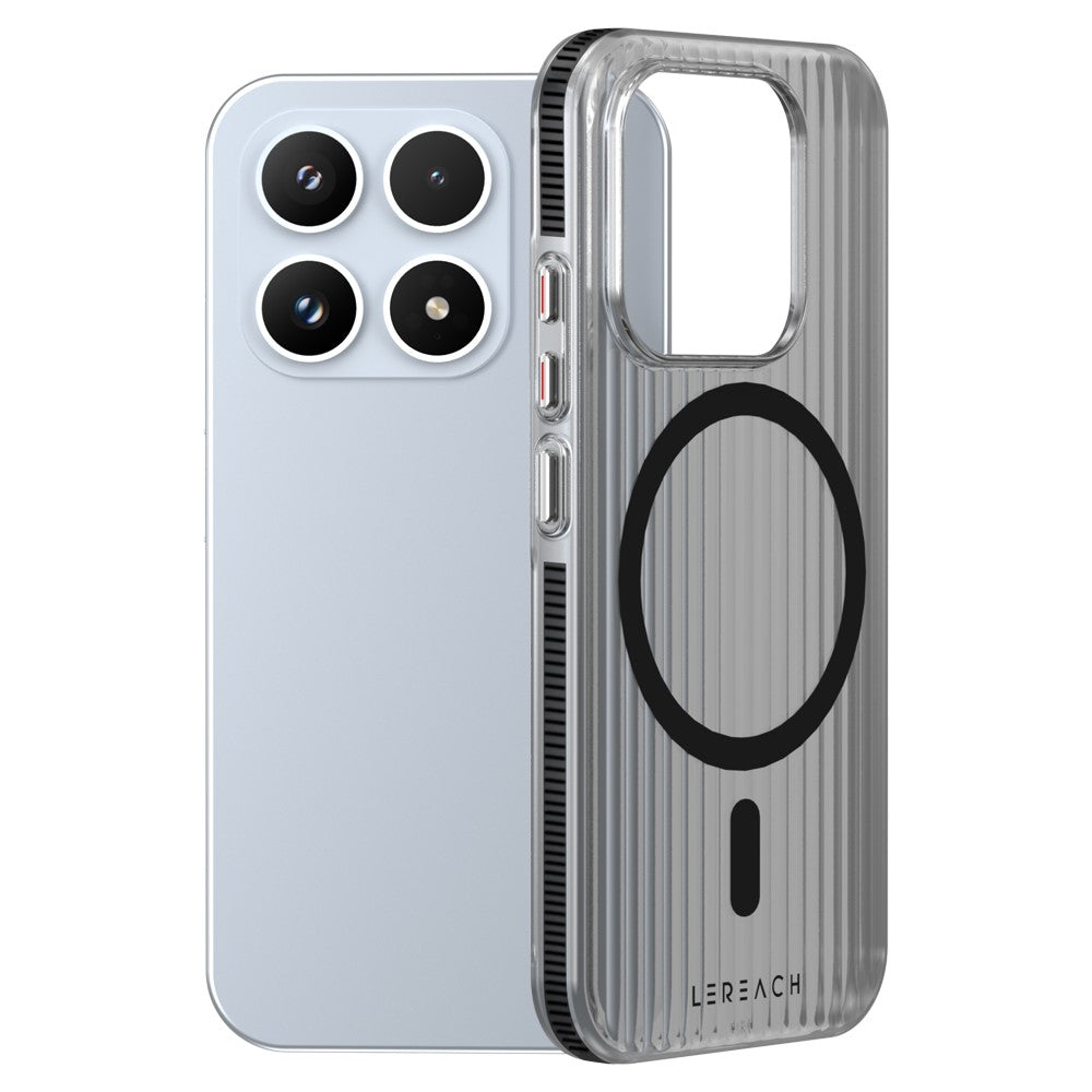 LEREACH TOC Series for Xiaomi 17 Magnetic Case Flowing Grid PC Phone Cover