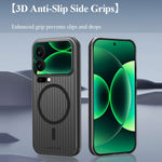 LEREACH TOC Series for Xiaomi 17 Magnetic Case Flowing Grid PC Phone Cover