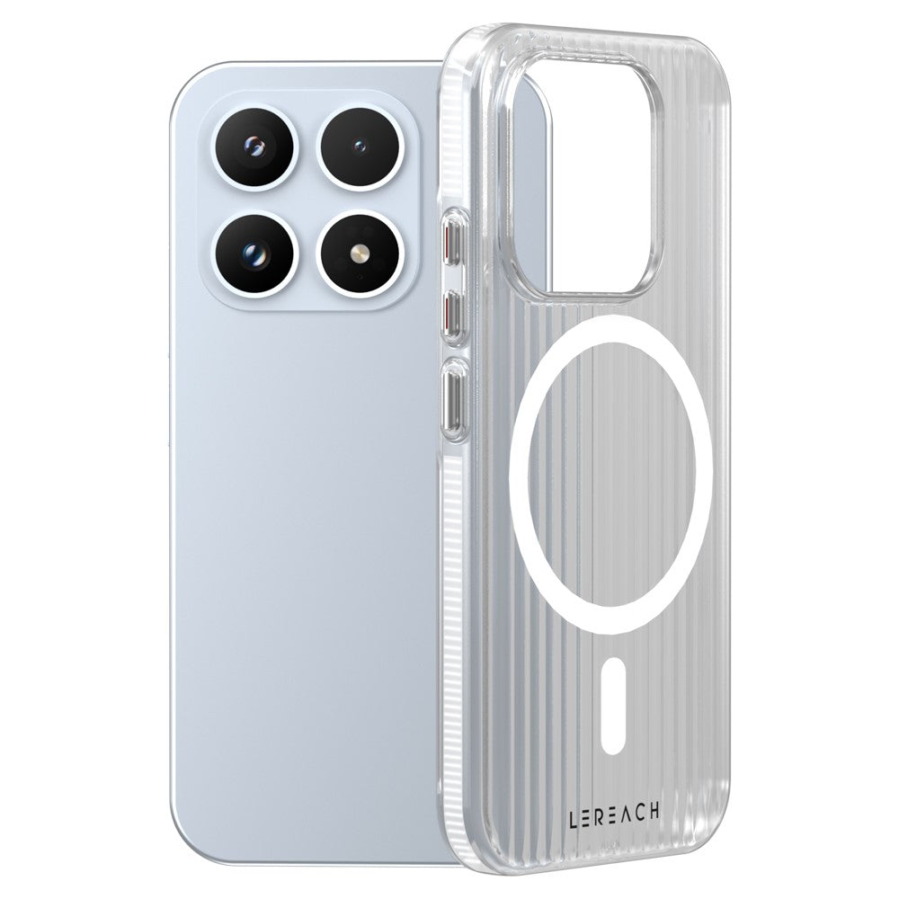 LEREACH TOC Series for Xiaomi 17 Magnetic Case Flowing Grid PC Phone Cover