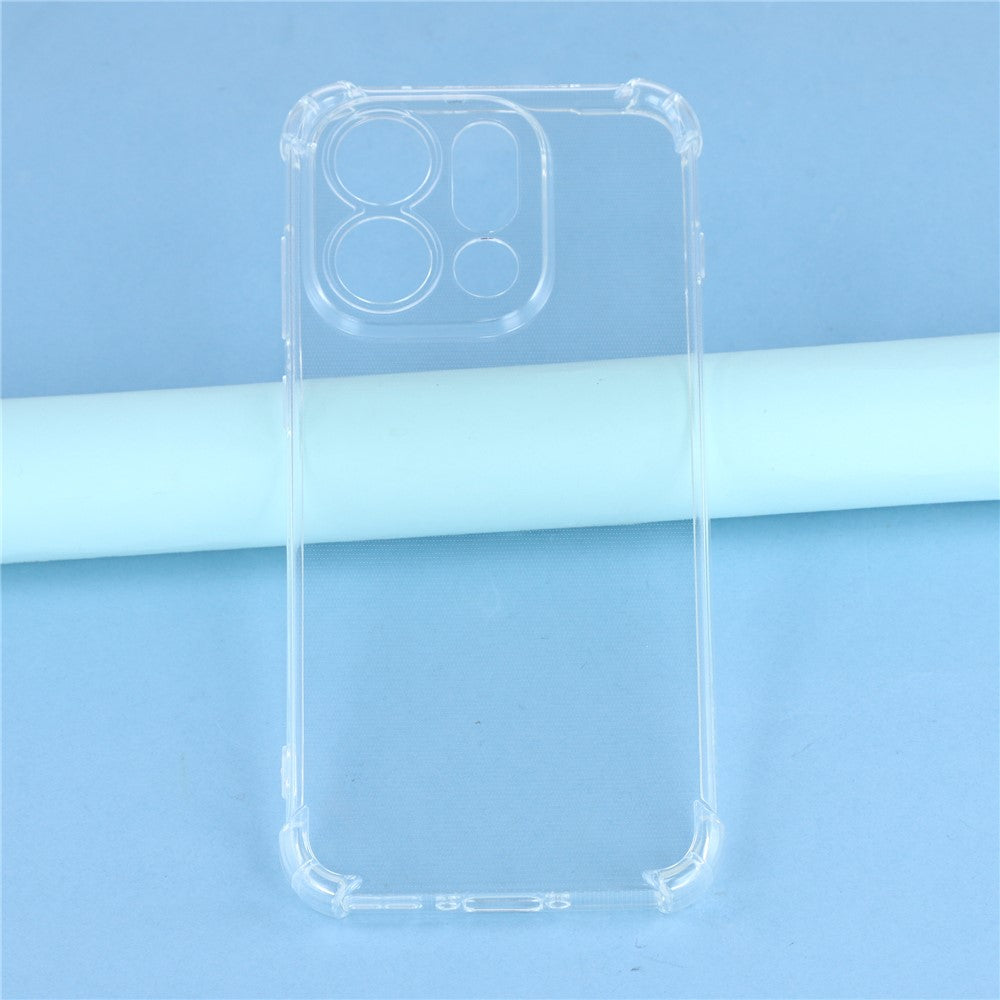 For Oppo Find X9 5G Transparent TPU Case Reinforced Corners Drop-proof Phone Cover