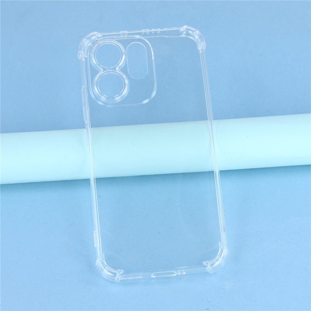 For Oppo Reno15 Pro Max 5G (Global) / Reno15 Pro 5G (China) Transparent TPU Case Reinforced Corners Drop-proof Phone Cover