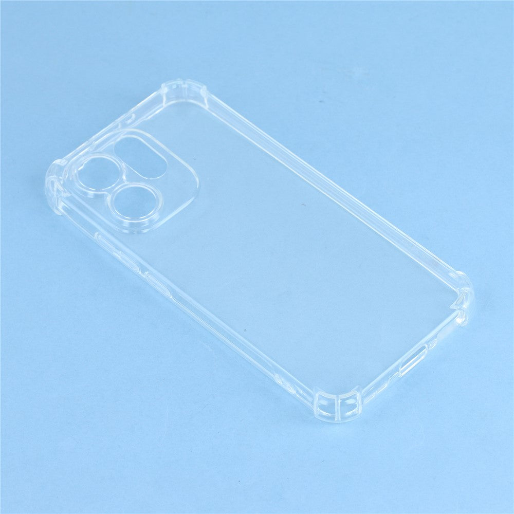 For Oppo Reno15 Pro Max 5G (Global) / Reno15 Pro 5G (China) Transparent TPU Case Reinforced Corners Drop-proof Phone Cover