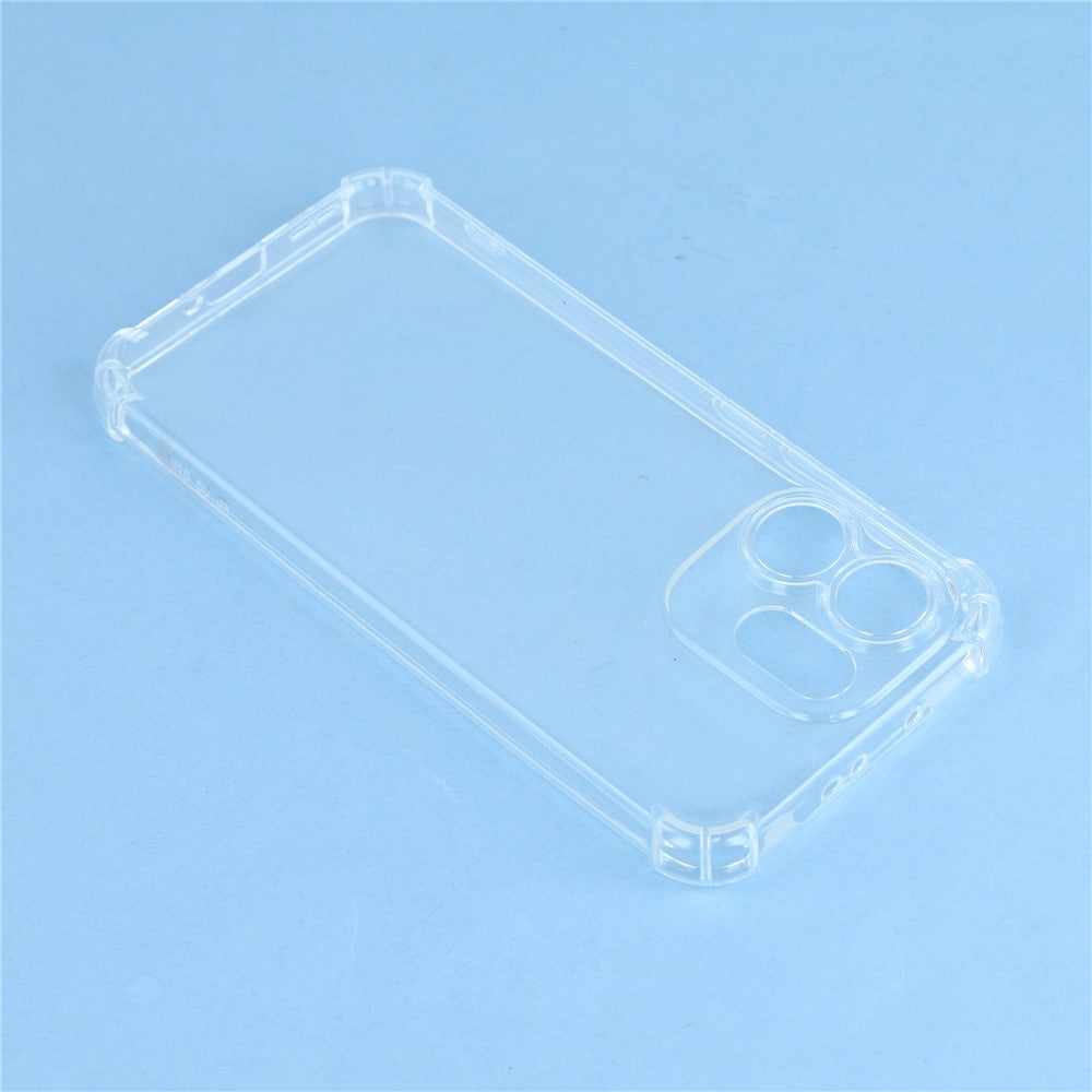 For Oppo Reno15 Pro Max 5G (Global) / Reno15 Pro 5G (China) Transparent TPU Case Reinforced Corners Drop-proof Phone Cover