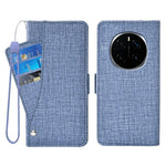 For Honor Magic7 Pro 5G Case Jean Cloth Texture PU Leather Wallet Phone Cover with Rotating Card Slots