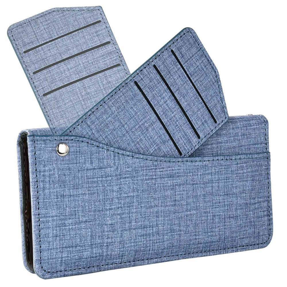 For Honor Magic7 Pro 5G Case Jean Cloth Texture PU Leather Wallet Phone Cover with Rotating Card Slots