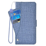 For Honor Magic7 Pro 5G Case Jean Cloth Texture PU Leather Wallet Phone Cover with Rotating Card Slots