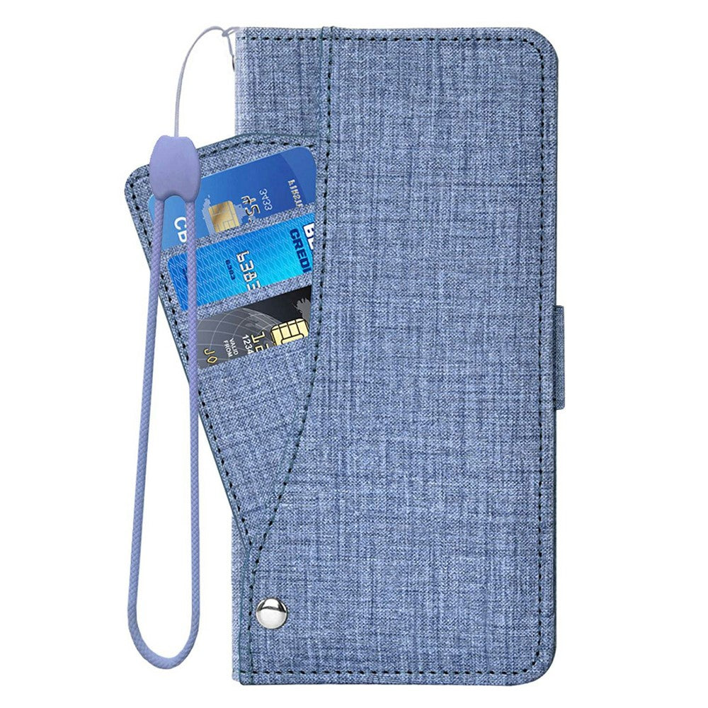 For Honor Magic7 Pro 5G Case Jean Cloth Texture PU Leather Wallet Phone Cover with Rotating Card Slots