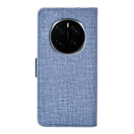 For Honor Magic7 Pro 5G Case Jean Cloth Texture PU Leather Wallet Phone Cover with Rotating Card Slots