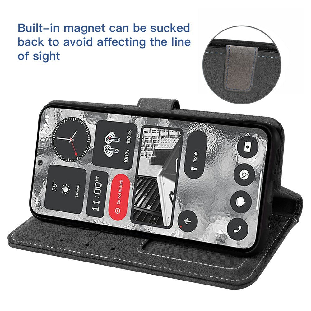 For Honor Magic7 Pro 5G Case Retro PU Leather Wallet Phone Cover with Rotating Card Slots Holder