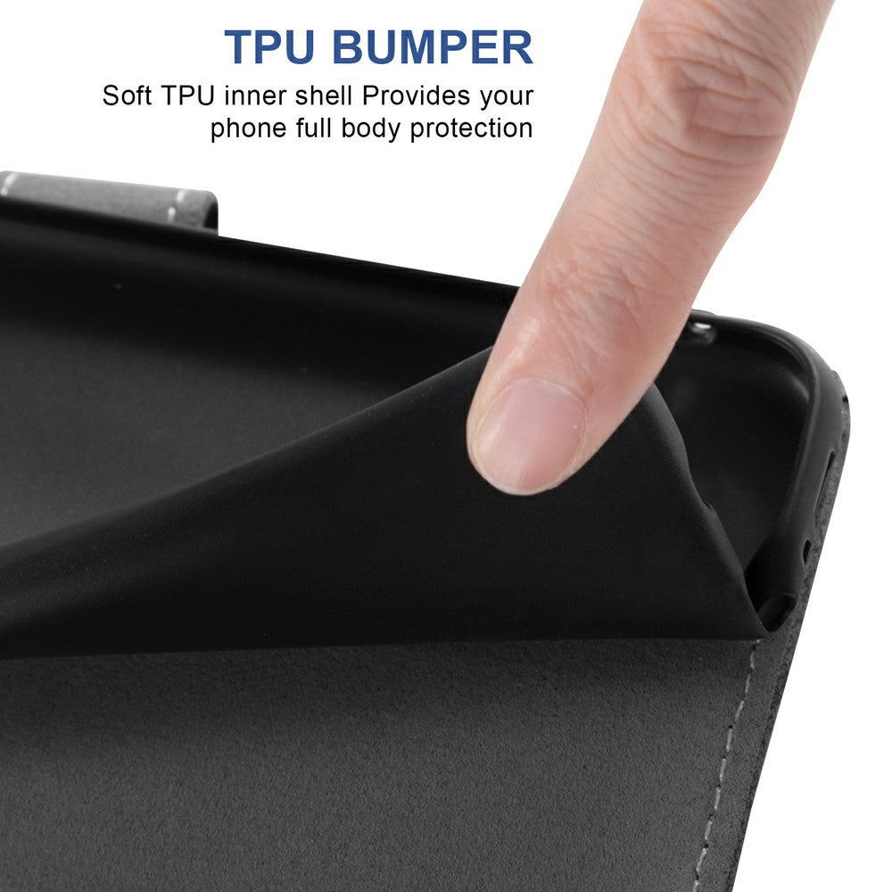 For Honor Magic7 Pro 5G Case Retro PU Leather Wallet Phone Cover with Rotating Card Slots Holder