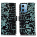 For Xiaomi Redmi Note 12 5G (Global) / (India) / (China) / Poco X5 5G Crocodile Texture Genuine Cowhide Leather Case Wallet Stand Phone Cover with RFID Blocking Function