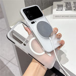 For Xiaomi 17 Pro Max Frosted PC Magnetic Case Anti Slip Edge Skin Touch Phone Back Cover