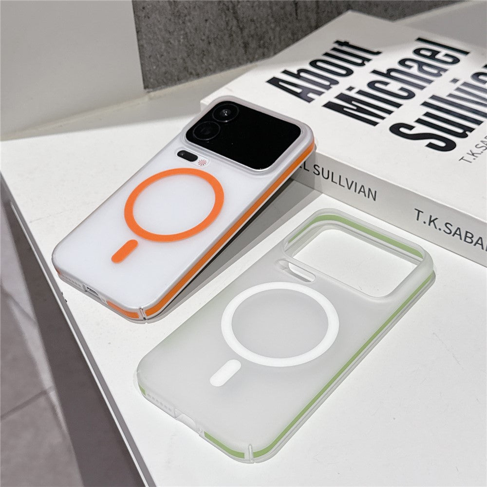 For Xiaomi 17 Pro Max Frosted PC Magnetic Case Anti Slip Edge Skin Touch Phone Back Cover
