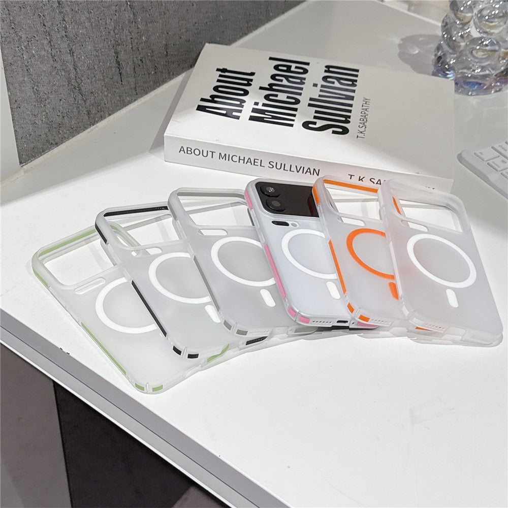 For Xiaomi 17 Pro Max Frosted PC Magnetic Case Anti Slip Edge Skin Touch Phone Back Cover