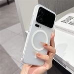 For Xiaomi 17 Pro Max Frosted PC Magnetic Case Anti Slip Edge Skin Touch Phone Back Cover