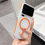 For Xiaomi 17 Pro Max Frosted PC Magnetic Case Anti Slip Edge Skin Touch Phone Back Cover