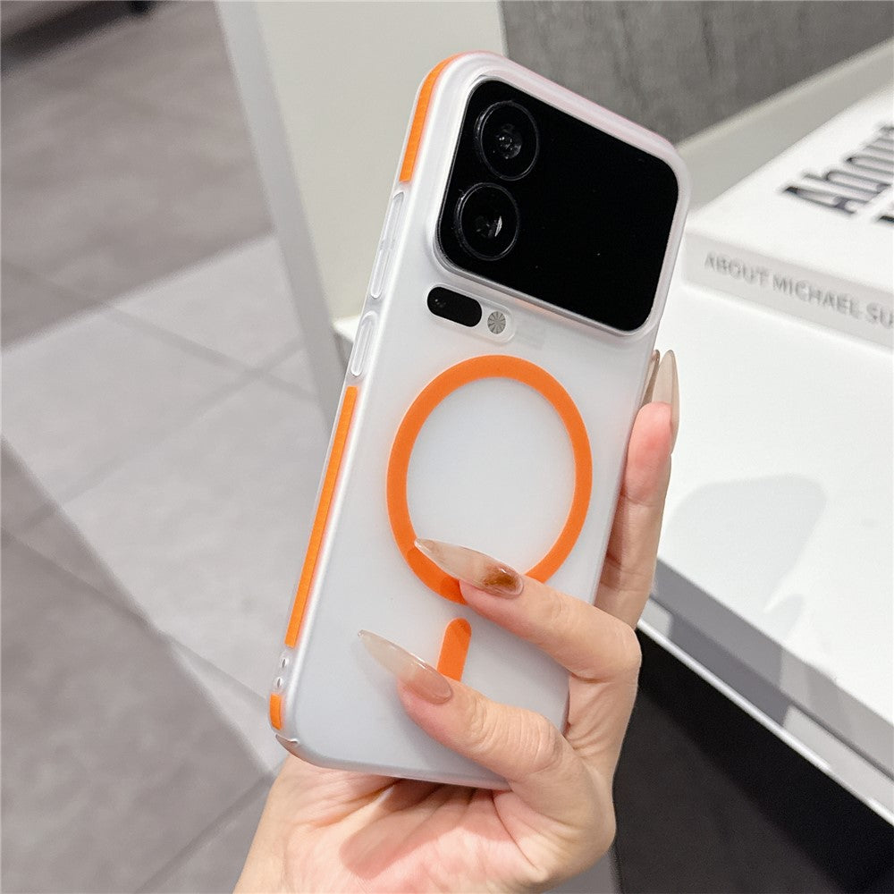 For Xiaomi 17 Pro Max Frosted PC Magnetic Case Anti Slip Edge Skin Touch Phone Back Cover